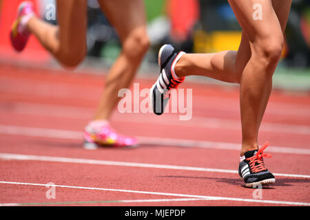 Ecopa Stadium, Shizuoka, Japan. 3. Mai, 2018. Detail Shot, 3. Mai 2018 - Leichtathletik: Die 34th Shizuoka Internationalen Leichtathletik 2018 Ecopa Stadium, Shizuoka, Japan. Credit: MATSUO. K/LBA SPORT/Alamy leben Nachrichten Stockfoto