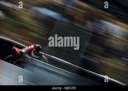 Jorge Lorenzo (99) von Spanien und Ducati Team während des Qualifying der Gran Premio Red Bull von Spanien, Circuit von Jerez - Angel Nieto, Jerez de la Frontera, Spanien. Samstag, 04 Mai, 2018. Stockfoto