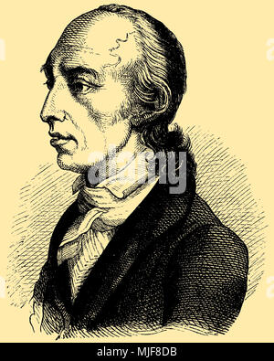 Johann Heinrich Voss (* Februar 20, 1751, starb am 29. März 1826), Stockfoto