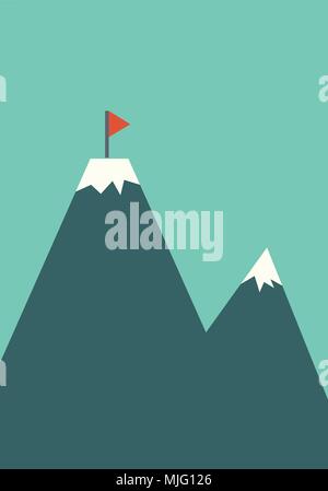 Winter Berg Vektor Stock Vektor