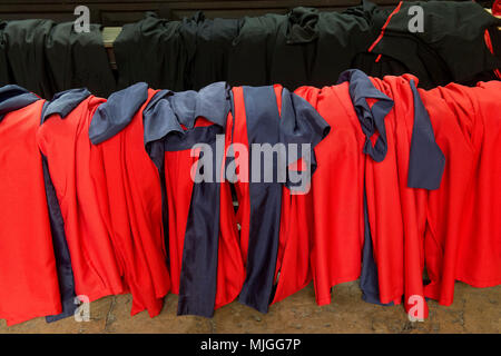 Der Grad Tag in Oxford, erhalten Sie eine Qualifizierung von einem der besten Universitäten der Welt. ein Tag der Freude und der Fotos, Feier und Stolz Stockfoto