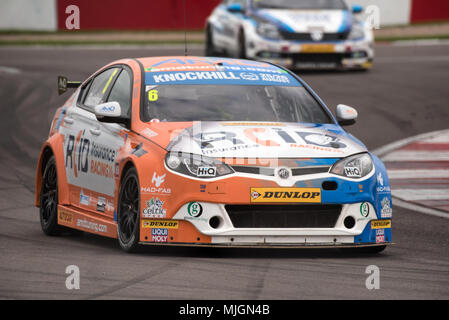 Sonntag, 29. April 2018, Dunlop MSA British Touring Car Championship BTCC in Donington Park Circuit, Derbyshire, England, Großbritannien Stockfoto