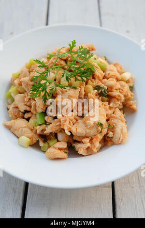 Larb, mit würzigen Geschmack zerkleinern, Thai Food Stockfoto