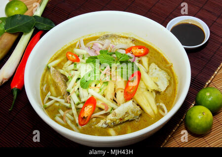 Laksa ist traditionelles Essen in Malaysia Stockfoto