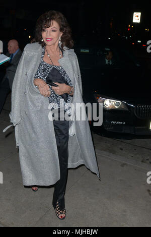 Joan Collins an der Craig's Restaurant bietet: Dame Joan Henrietta Collins, Joan Collins, Wo: Beverly Hills, Kalifornien, USA, wenn: 03 Apr 2018 Credit: WENN.com Stockfoto