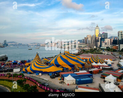 Kirmes und Karneval in Central Hongkong, China. Stockfoto