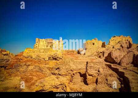 Ruinen des Amun Oracle Tempel in der Oase Siwa, Ägypten Stockfoto