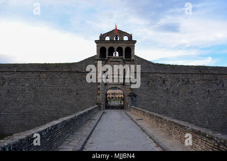 Die Zitadelle von Jaca, oder "Castillo de San Pedro", ist ein italienischer trace Festung in der Stadt Jaca Huesca. Foto: Eduardo Manzana Stockfoto