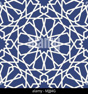 Geometrische arabisch nahtlose Muster. Abstrakte islamischen vector Hintergrund. Stock Vektor