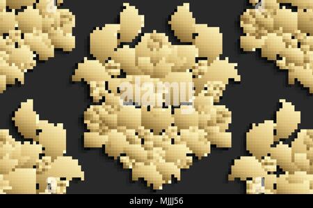 Tapeten im Stil des Barock. Vektor Damast nahtlose floralen Muster. Rose Ornament. Stock Vektor