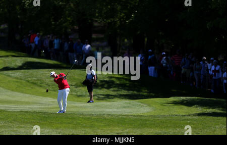 England's Matt Wallace bei Tag eins der Golf Sixes Turnier in Centurion, Club, St Albans. Stockfoto