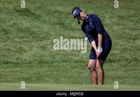 England's Georgia Hall am 5 Loch während des Tages eine der Golf Sixes Turnier in Centurion, Club, St Albans. Stockfoto