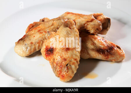 Köstliche gegrillte Chicken Wings Stockfoto