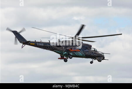 Mil Mi-35 Hind 3366 in Biggin Hill Airshow Stockfoto