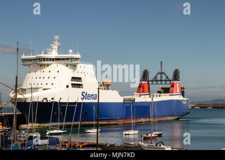 Die Stena Carrier@ Dun Laoghaire Stockfoto