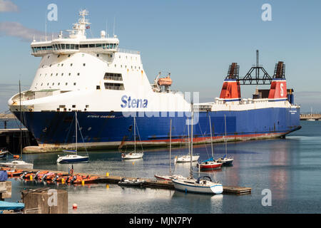 Die Stena Carrier@ Dun Laoghaire Stockfoto