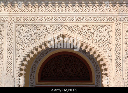 Dekoration der indischen Fassade in Jaipur (City Palace) Stockfoto