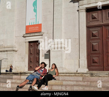 Das Haus der Barmherzigkeit von Lissabon - Santa Casa da Misericordia de Lisboa, eine portugiesische Wohltätigkeitsorganisation. Stockfoto