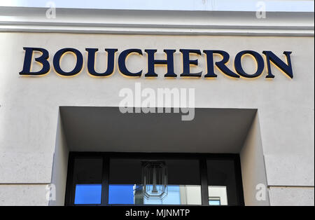 Moskau, Russland - 02.Mai: Logo der Bucheron Flagship Store, Moskau am 2. Mai 2018. Stockfoto