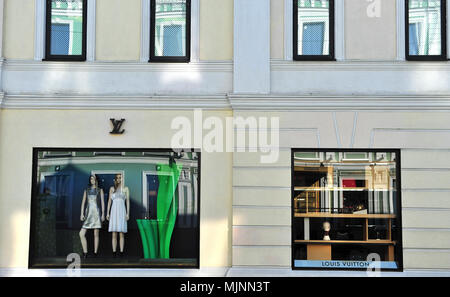 Moskau, Russland - 02.Mai: Louis Vuitton Flagship Store, Moskau am 2. Mai 2018. Stockfoto