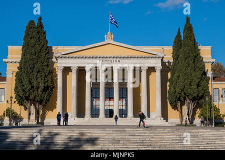 Das zappeion Hall, einem Gebäude in der Nationalen Gärten von Athen in Griechenland Stockfoto