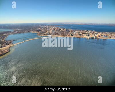 Boulder See im Herbst nördlich von Duluth, Minnesota Stockfoto