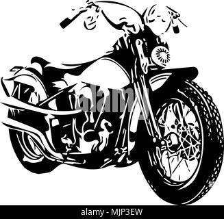 Abstract Illustration von extremen Motocross Racer mit dem Motorrad Stock Vektor