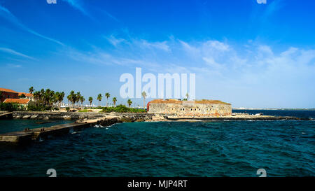 Sklaverei Festung auf der Insel Goree, Dakar, Senegal Stockfoto