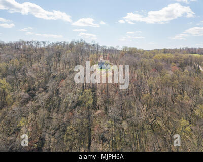 Antenne des Susquehanna River und Umgebung im Delta, Pennsylvania Stockfoto