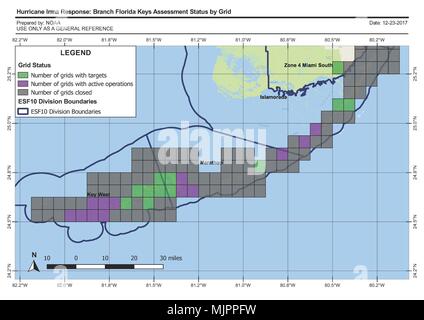 Chart mit freundlicher Genehmigung der nationalen ozeanischen und atmosphärischen Leitung. Stockfoto