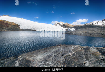 Pastoruri-Gletscher an der Cordillera Blanca in Peru Stockfoto