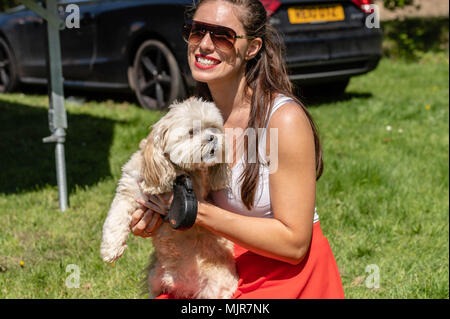 Brentwood, Essex, 6. Mai 2018 Alles über Hunde zeigen, Brentwood, Essex Pip und Buddy von "Britain's Got Talent Credit Ian Davidson/Alamy leben Nachrichten Stockfoto