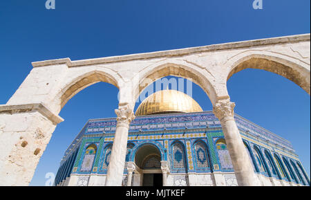 Die Kuppel der Felsen in Jerusalem Stockfoto