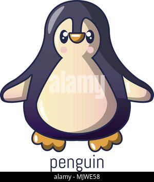 Pinguin Symbol, Cartoon Stil Stock Vektor