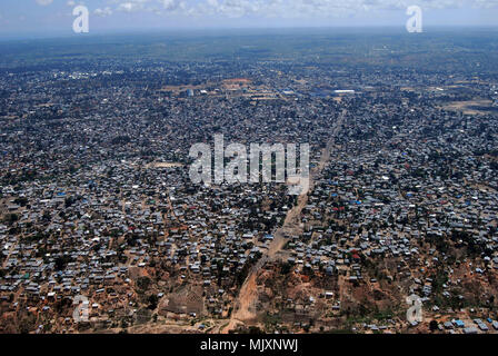 Städtischen Slums von Dar es Salaam in Tansania Stockfoto