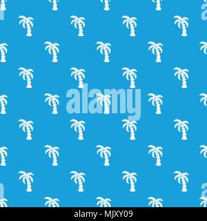 Palm Muster nahtlose Vektor blau Stock Vektor