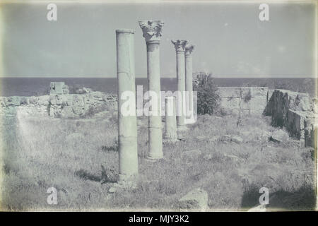 Im Norden von Zypern die antike Stadt und die Ruinen von salamis Geschichte und Tradition. Stockfoto