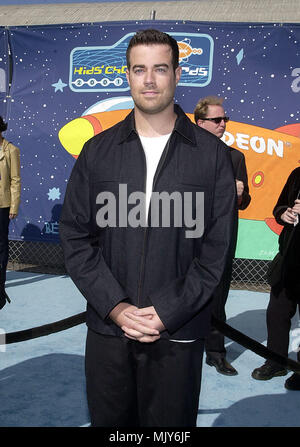 Carson Daly anreisen, auf der 14. Jahrestagung der Kids Choice Awards von NickelOdeon am Barker Hangar in Santa Monica, Los Angeles 4/21/2001 - DalyCarson 05. jpgDalyCarson 05 Veranstaltung in Hollywood Leben - Kalifornien, Red Carpet Event, Vertikal, USA, Filmindustrie, Prominente, Fotografie, Bestof, Kunst, Kultur und Unterhaltung, Topix Celebrities Fashion / vom roten Teppich-, eine Person, Vertikal, Besten, Hollywood Leben, Event in Hollywood Leben - Kalifornien, Roter Teppich und backstage, USA, Film, Stars, Film Stars, TV Stars, Musik, Promis, Phot Stockfoto