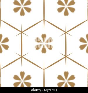 Japanische Muster Vektor. Gold floral background in Krawatte und färben Stil für das Deckblatt Design, Vorlage, Kulisse. Stock Vektor