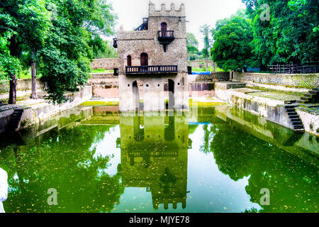 Fasilides Bad und Schwimmbad in Gonder, Äthiopien Stockfoto