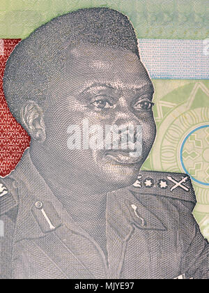 Murtala Mohammed Portrait von nigerianischen Geld Stockfoto