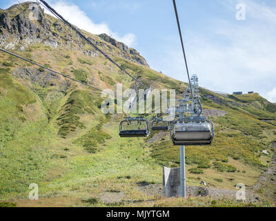 Bild der Standseilbahn in Hang Stockfoto