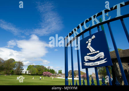 Carlton Cricket Ground in Grange Darlehen, Edinburgh. Stockfoto