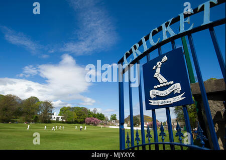 Carlton Cricket Ground in Grange Darlehen, Edinburgh. Stockfoto