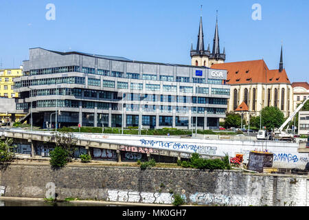 GSA-Headquarter, Europäische Global Navigation Satellite Systems Agency, Prag Holesovice, Tschechische Republik Stockfoto