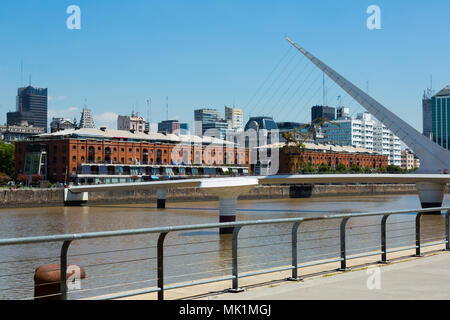 Puerto Madero Bezirk im Stadtzentrum. Buenos Aires, Argentinien Stockfoto