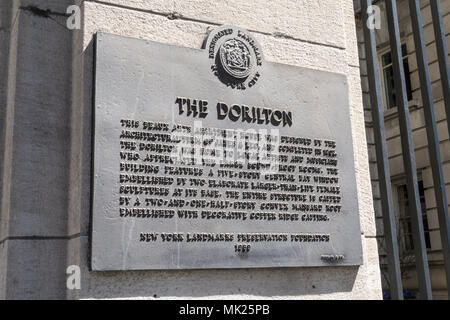 Die Dorilton ist ein historischer Beaux-Arts Apartment House auf der Upper West Side von Manhattan in New York City, USA Stockfoto