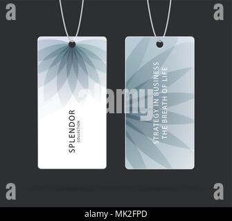 Etiketten, Tags Design für Verkauf, Kleidung, Alkohol, Wein, Flasche, Essen. Karton Preis mit bunten Blume Stock Vektor