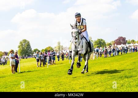 Cross Country. Wird Furlong. GBR. Collien P2. GBR. Galoppieren Sie auf Kurs. Mitsubishi Badminton Horse Trials. Badminton. UK. 05.05.2018. Stockfoto