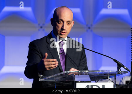 Jonathan Greenblatt, ADL-CEO und Nationalen Direktor, an der Anti-Defamation League (ADL) National Leadership Summit in Washington, DC. Stockfoto